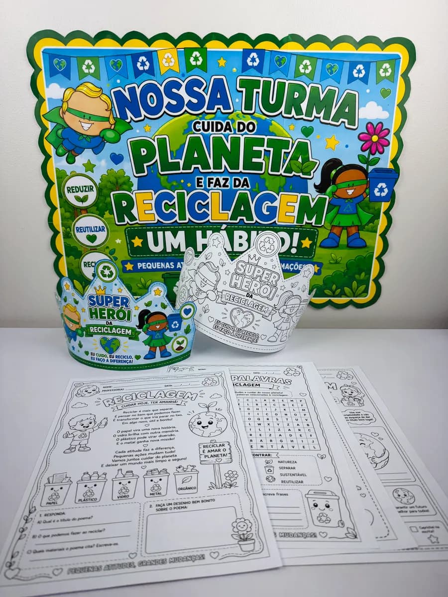 Capa de Reciclagem: Atividades e Painel