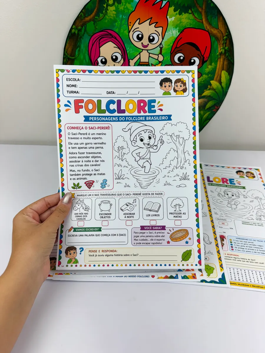Capa de Sacola de História: Folclore Brasileiro